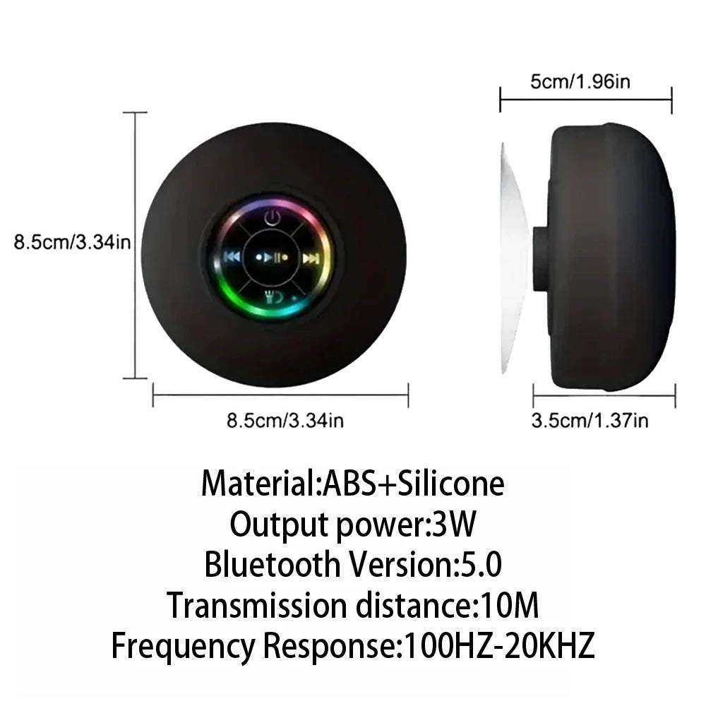 AquaSound™ – Waterproof Bluetooth Shower Speaker
