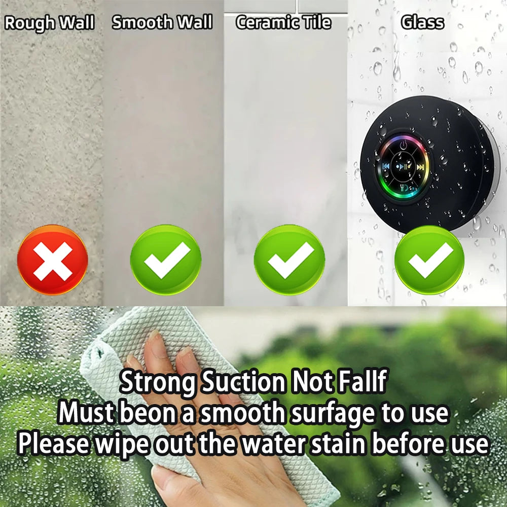 AquaSound™ – Waterproof Bluetooth Shower Speaker
