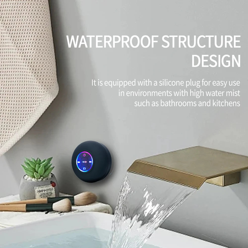 AquaSound™ – Waterproof Bluetooth Shower Speaker